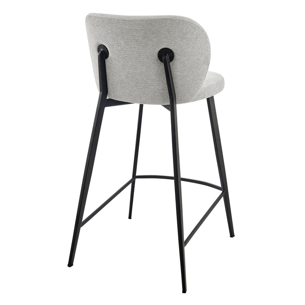 Euro Style - Markus Counter Stool, Light Gray/Black - 17254-LTGRY veiw 5