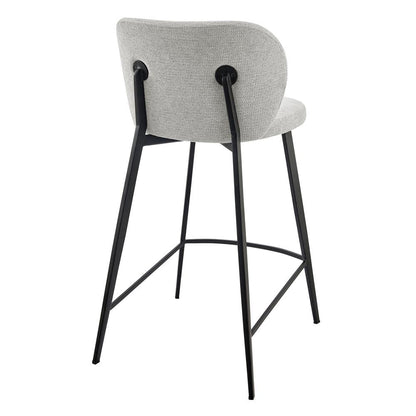 Euro Style - Markus Counter Stool, Light Gray/Black - 17254-LTGRY veiw 5