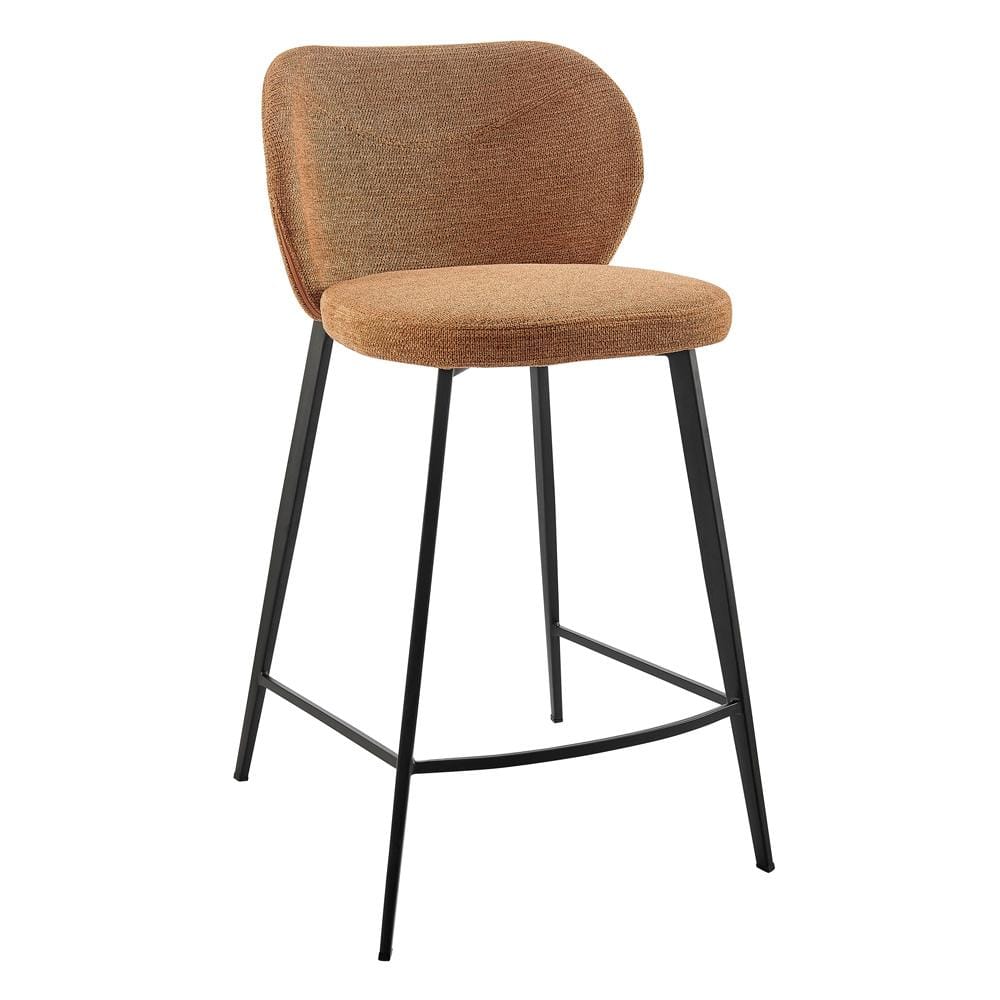 Euro Style - Markus Counter Stool, Rust/Black - 17254-RUST veiw 2