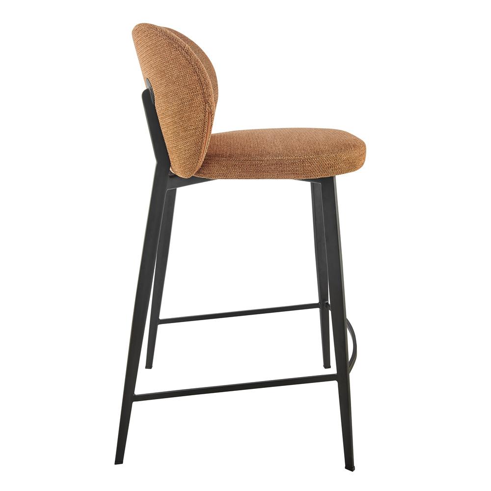 Euro Style - Markus Counter Stool, Rust/Black - 17254-RUST veiw 3