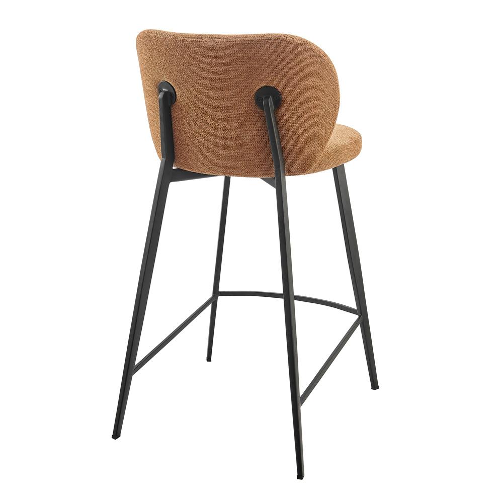 Euro Style - Markus Counter Stool, Rust/Black - 17254-RUST veiw 4