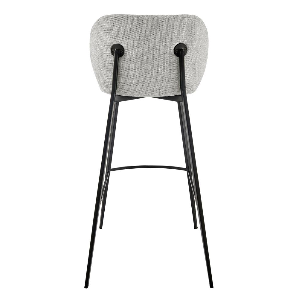Euro Style - Markus Bar Stool, Light Gray/Black - 17256-LTGRY veiw 3