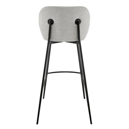 Euro Style - Markus Bar Stool, Light Gray/Black - 17256-LTGRY veiw 3