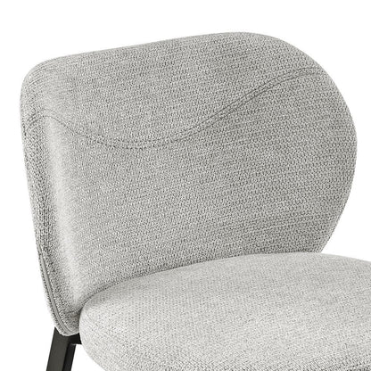 Euro Style - Markus Bar Stool, Light Gray/Black - 17256-LTGRY veiw 6