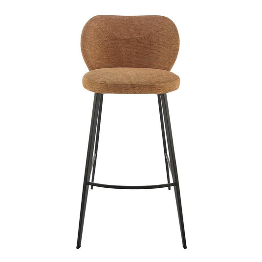 Euro Style - Markus Bar Stool, Rust/Black - 17256-RUST veiw 1