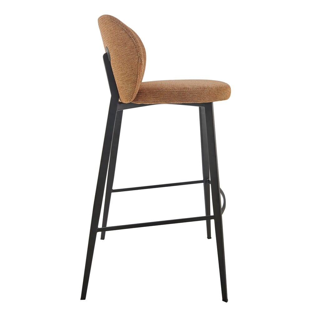 Euro Style - Markus Bar Stool, Rust/Black - 17256-RUST veiw 4