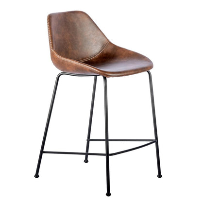 Euro Style - Corinna Counter Stool, Dark Brown/Matte Black - Set of 2 - 30504BRN veiw 3