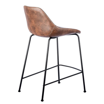 Euro Style - Corinna Counter Stool, Dark Brown/Matte Black - Set of 2 - 30504BRN veiw 5
