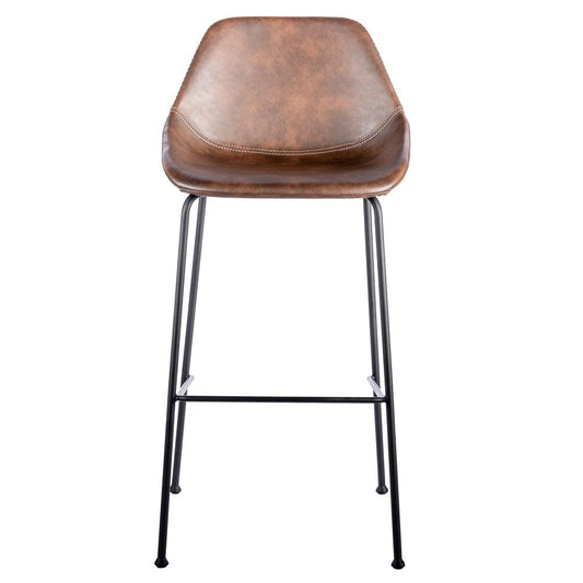 Euro Style - Corinna Bar Stool, Dark Brown/Matte Black - Set of 2 - 30506BRN veiw 2