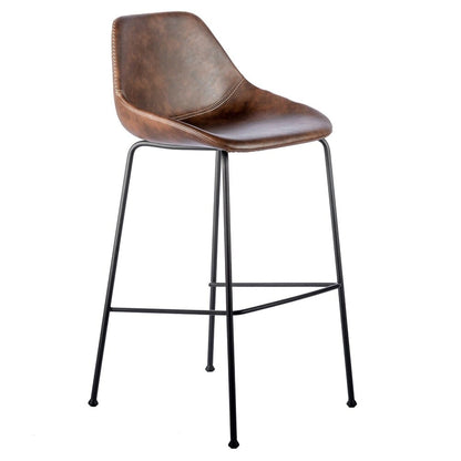 Euro Style - Corinna Bar Stool, Dark Brown/Matte Black - Set of 2 - 30506BRN veiw 3