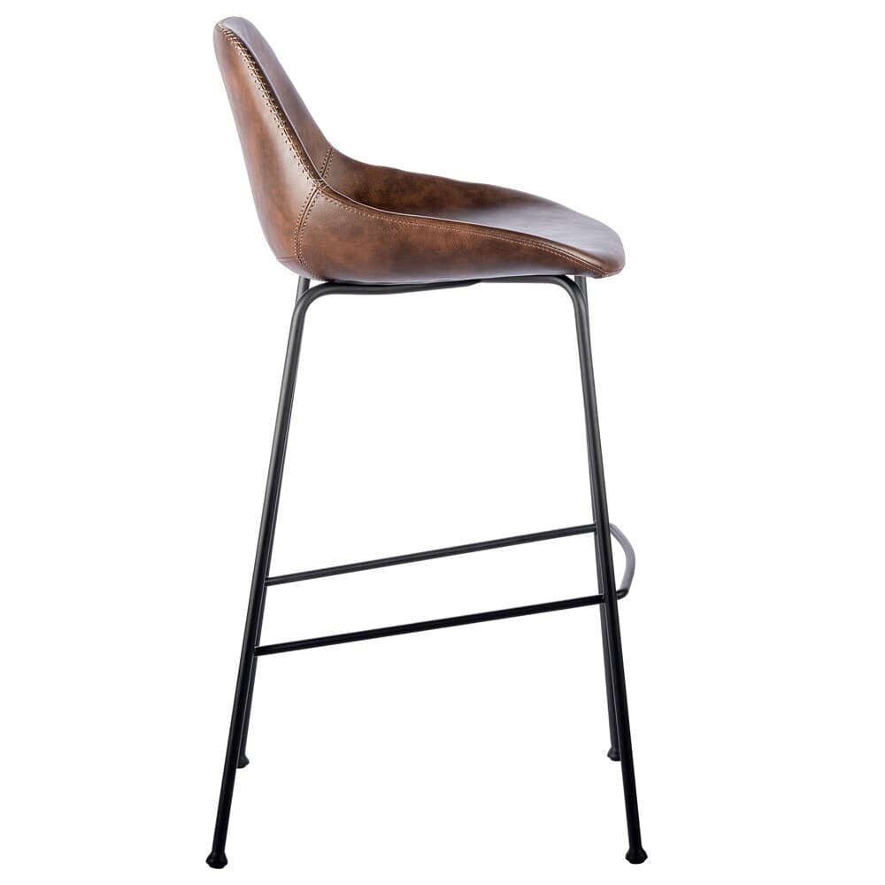 Euro Style - Corinna Bar Stool, Dark Brown/Matte Black - Set of 2 - 30506BRN veiw 4