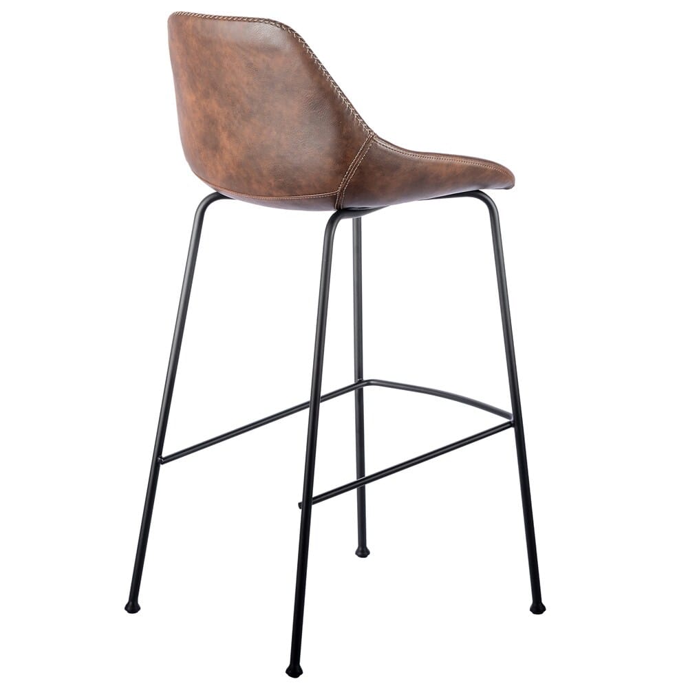 Euro Style - Corinna Bar Stool, Dark Brown/Matte Black - Set of 2 - 30506BRN veiw 5