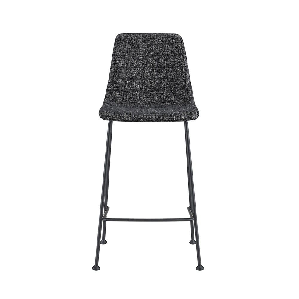 Euro Style - Elma Counter Stool, Black/Matte Black - Set of 2 - 30552BLK veiw 2