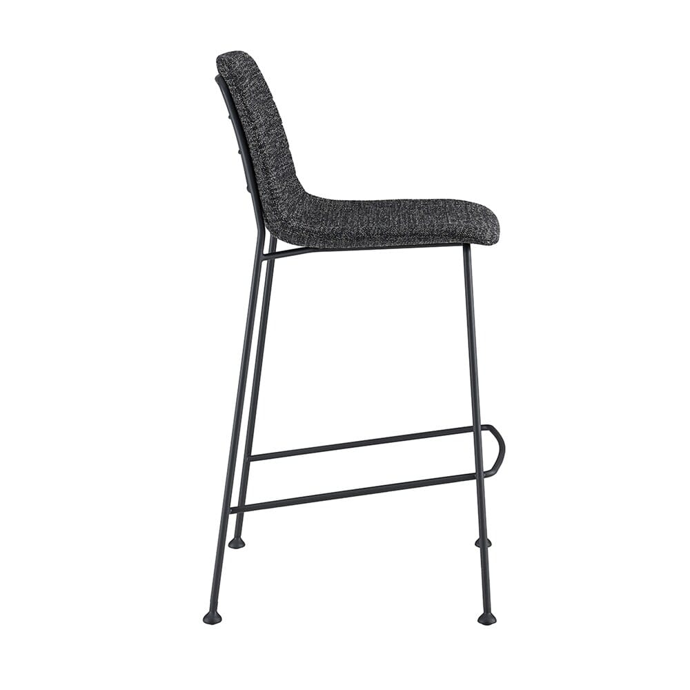 Euro Style - Elma Counter Stool, Black/Matte Black - Set of 2 - 30552BLK veiw 4