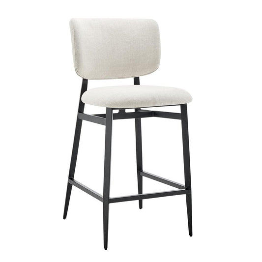 Euro Style - Felipe Counter Stool, Beige/Black - 30972-BG veiw 2