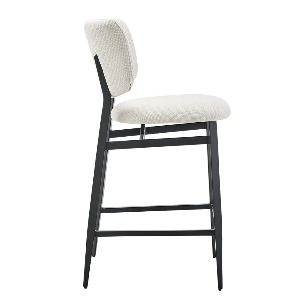 Euro Style - Felipe Counter Stool, Beige/Black - 30972-BG veiw 3