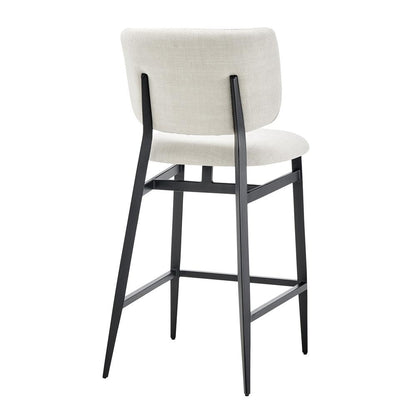 Euro Style - Felipe Counter Stool, Beige/Black - 30972-BG veiw 4
