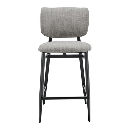Euro Style - Felipe Counter Stool,Gray/Black - 30972-GRY veiw 1