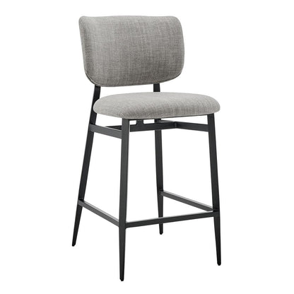 Euro Style - Felipe Counter Stool,Gray/Black - 30972-GRY veiw 2