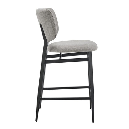 Euro Style - Felipe Counter Stool,Gray/Black - 30972-GRY veiw 3