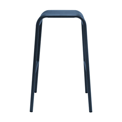 Euro Style - Enid Stackable Backless Outdoor Bar Stool, Dark Blue - Set of 2 - 90732-DKBLU veiw 4