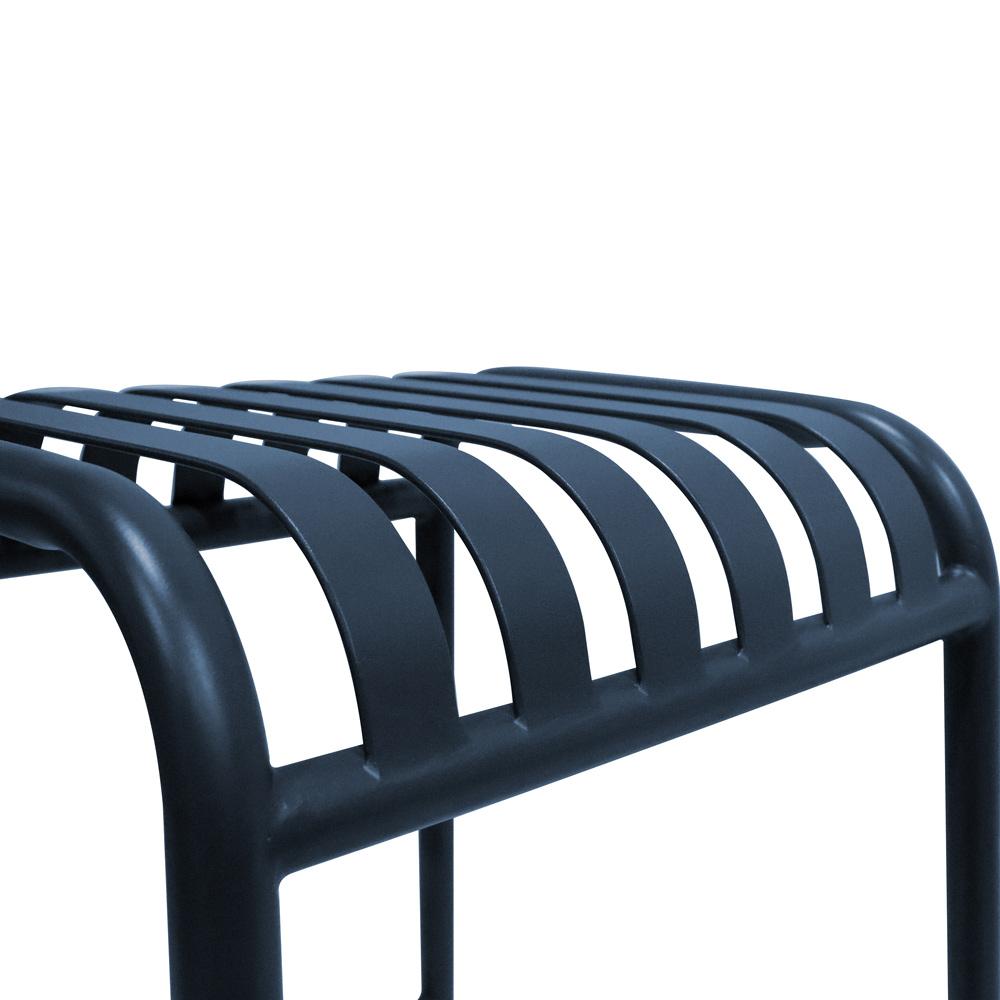 Euro Style - Enid Stackable Backless Outdoor Bar Stool, Dark Blue - Set of 2 - 90732-DKBLU veiw 6