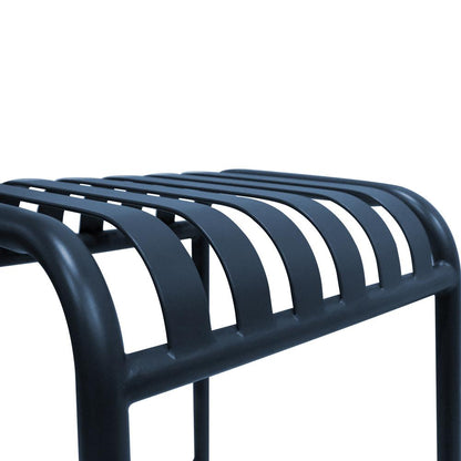 Euro Style - Enid Stackable Backless Outdoor Bar Stool, Dark Blue - Set of 2 - 90732-DKBLU veiw 6