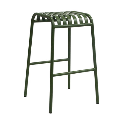 Euro Style - Enid Stackable Backless Outdoor Bar Stool, Dark Green - Set of 2 - 90732-DKGRN veiw 3