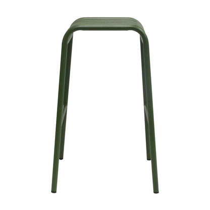 Euro Style - Enid Stackable Backless Outdoor Bar Stool, Dark Green - Set of 2 - 90732-DKGRN veiw 4