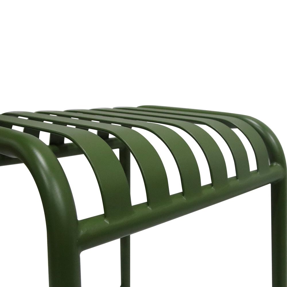 Euro Style - Enid Stackable Backless Outdoor Bar Stool, Dark Green - Set of 2 - 90732-DKGRN veiw 6