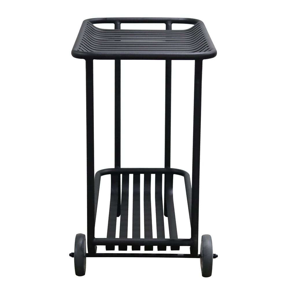 Euro Style - Enid 32inW Outdoor Cart, Black - 90780-BLK veiw 3