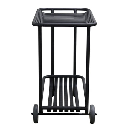 Euro Style - Enid 32inW Outdoor Cart, Black - 90780-BLK veiw 3