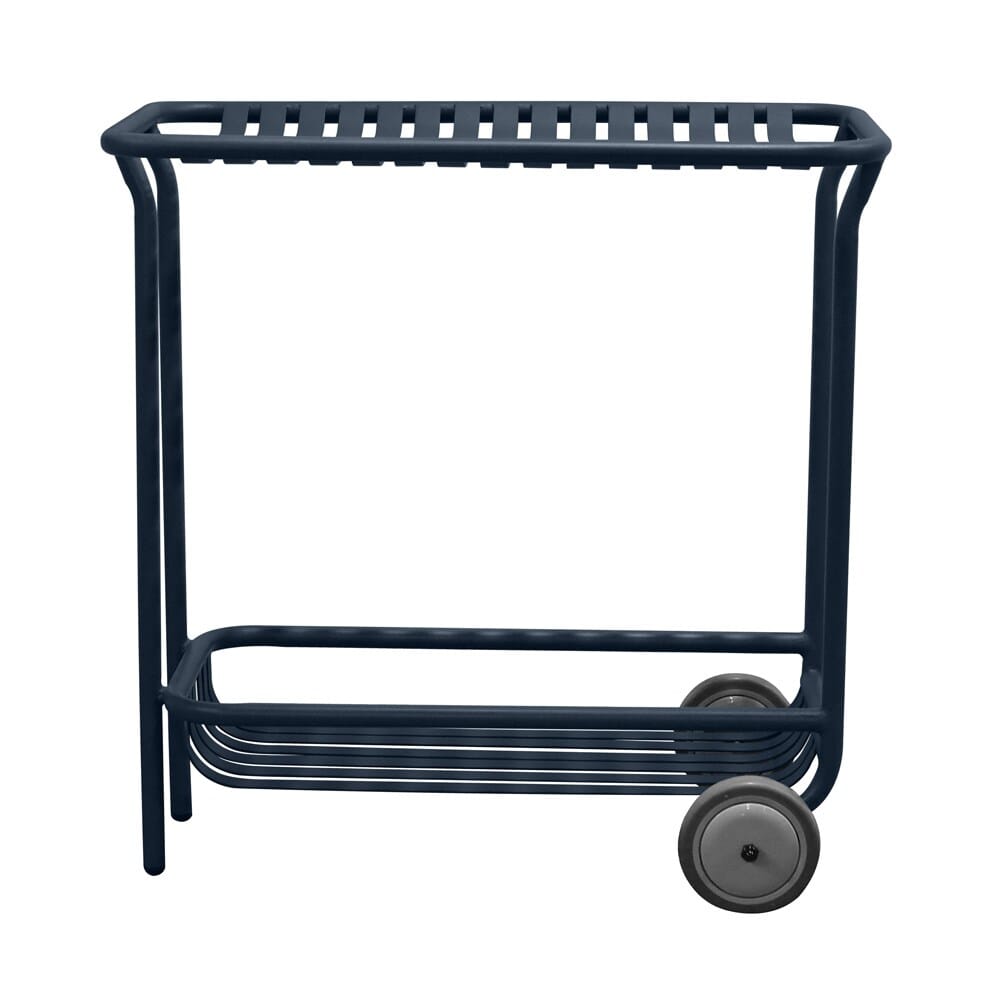 Euro Style - Enid 32inW Outdoor Cart, Dark Blue - 90780-DKBLU veiw 1