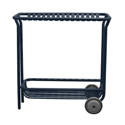 Euro Style - Enid 32inW Outdoor Cart, Dark Blue - 90780-DKBLU veiw 1