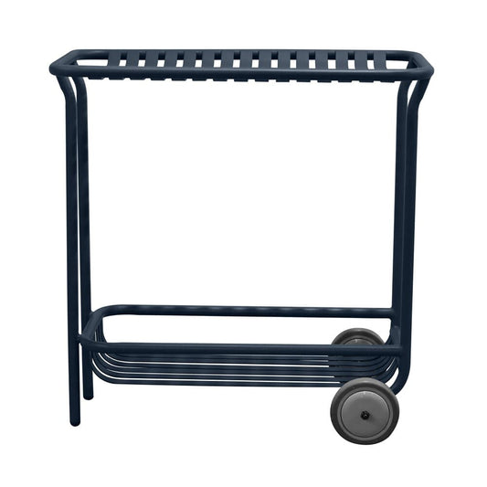 Euro Style - Enid 32inW Outdoor Cart, Dark Blue - 90780-DKBLU veiw 1
