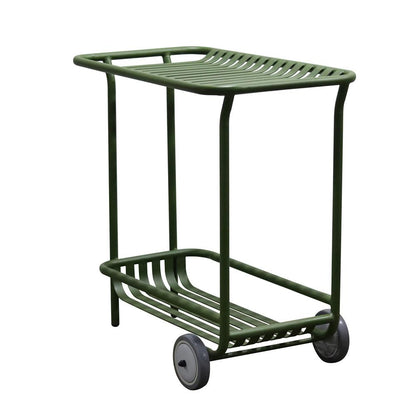 Euro Style - Enid 32inW Outdoor Cart, Dark Green - 90780-DKGRN veiw 2