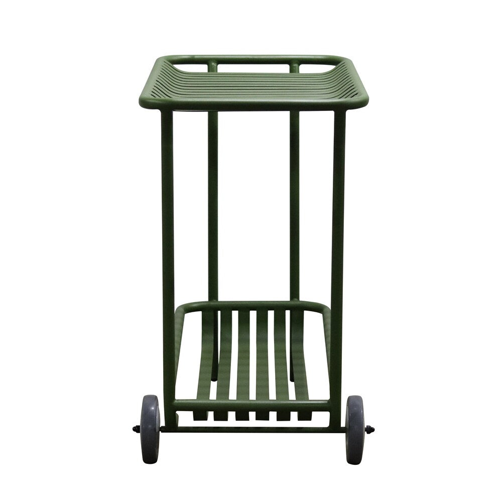 Euro Style - Enid 32inW Outdoor Cart, Dark Green - 90780-DKGRN veiw 3