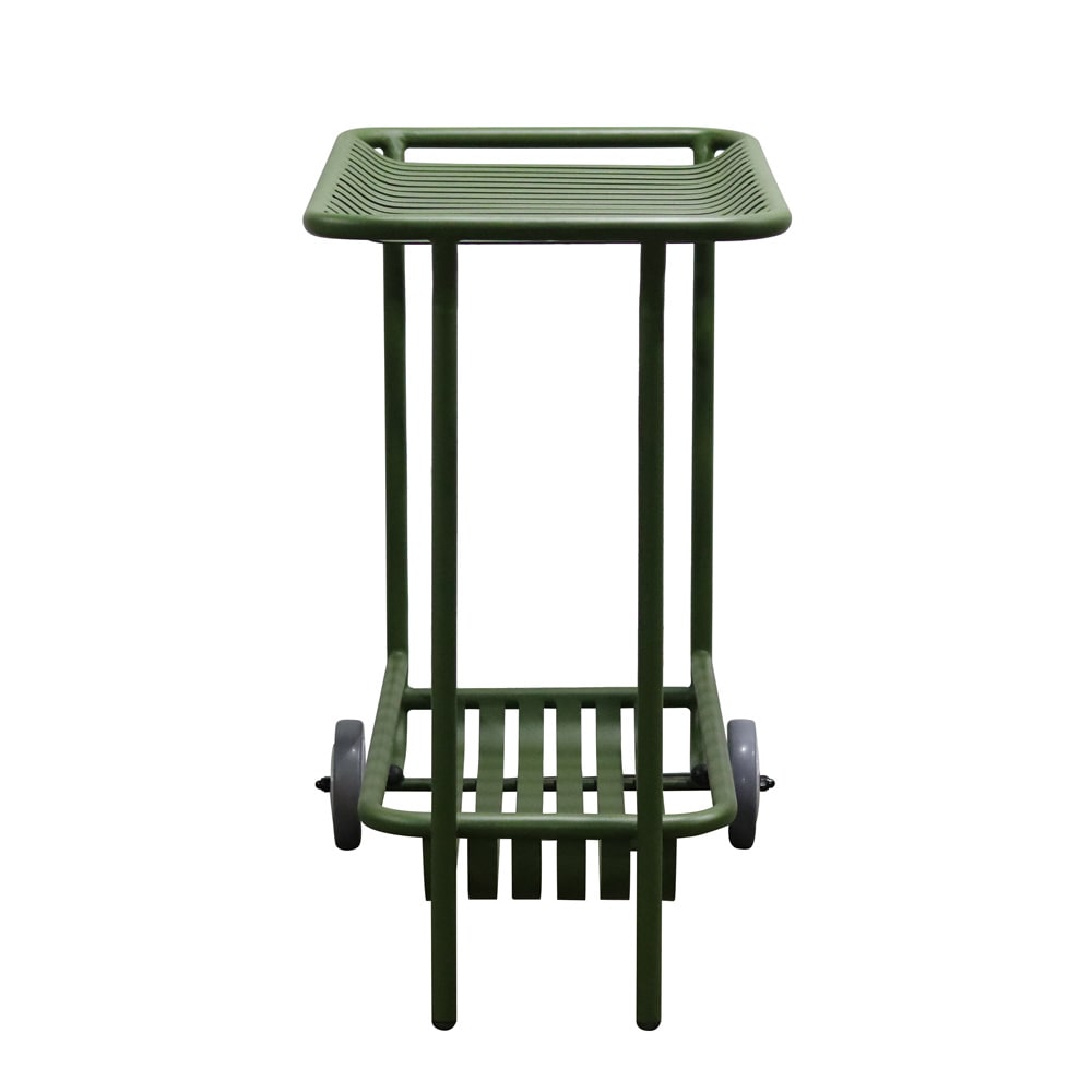 Euro Style - Enid 32inW Outdoor Cart, Dark Green - 90780-DKGRN veiw 5