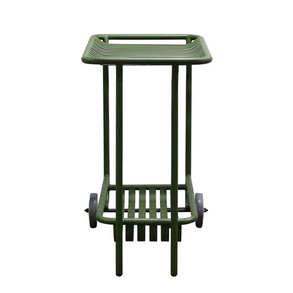 Euro Style - Enid 32inW Outdoor Cart, Dark Green - 90780-DKGRN veiw 5