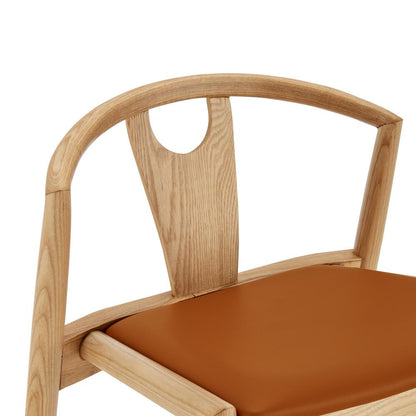Euro Style - Blanche Leatherette Counter Stool, Dark Tan/Natural - 91034-TAN veiw 6