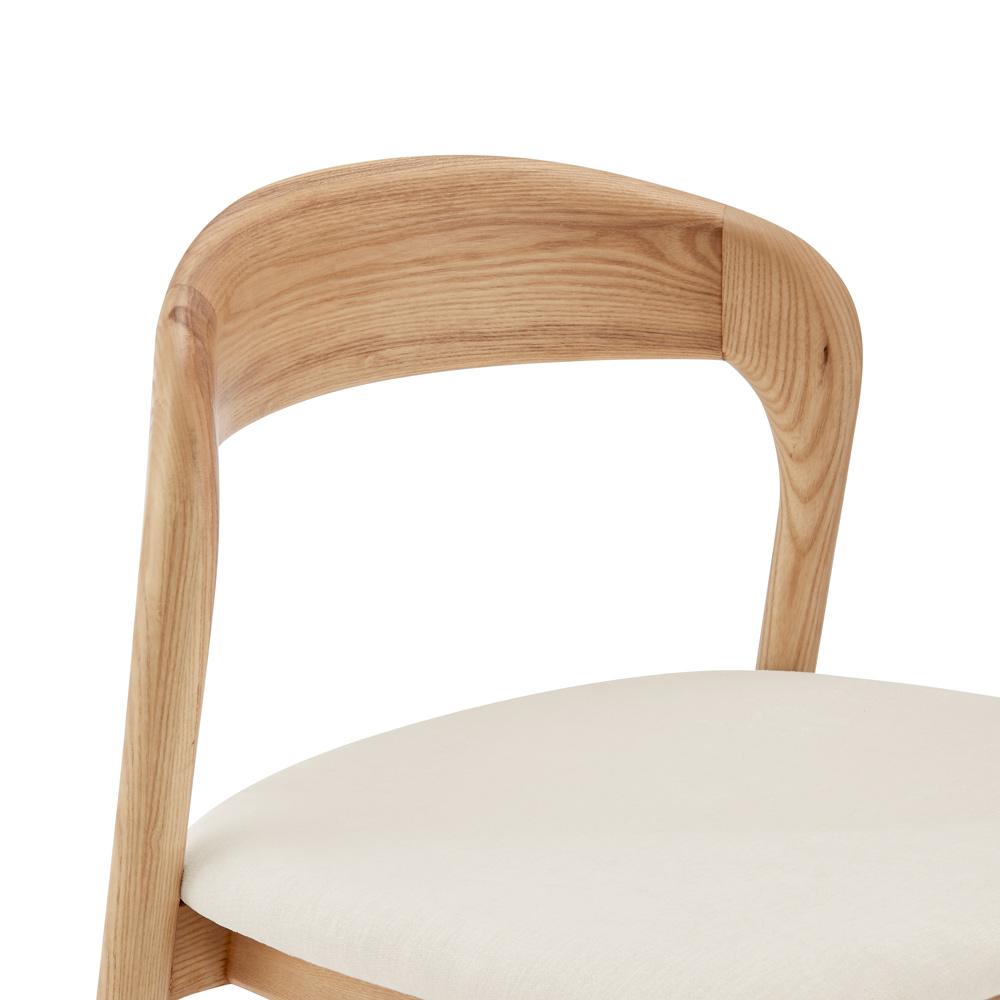 Euro Style - Estelle Counter Stool, White/Natural Ash - 91040-WHT veiw 6