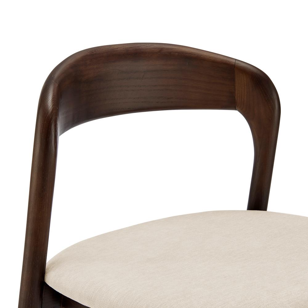 Euro Style - Estelle Counter Stool, Natural/Dark Walnut - 91040-NAT veiw 6