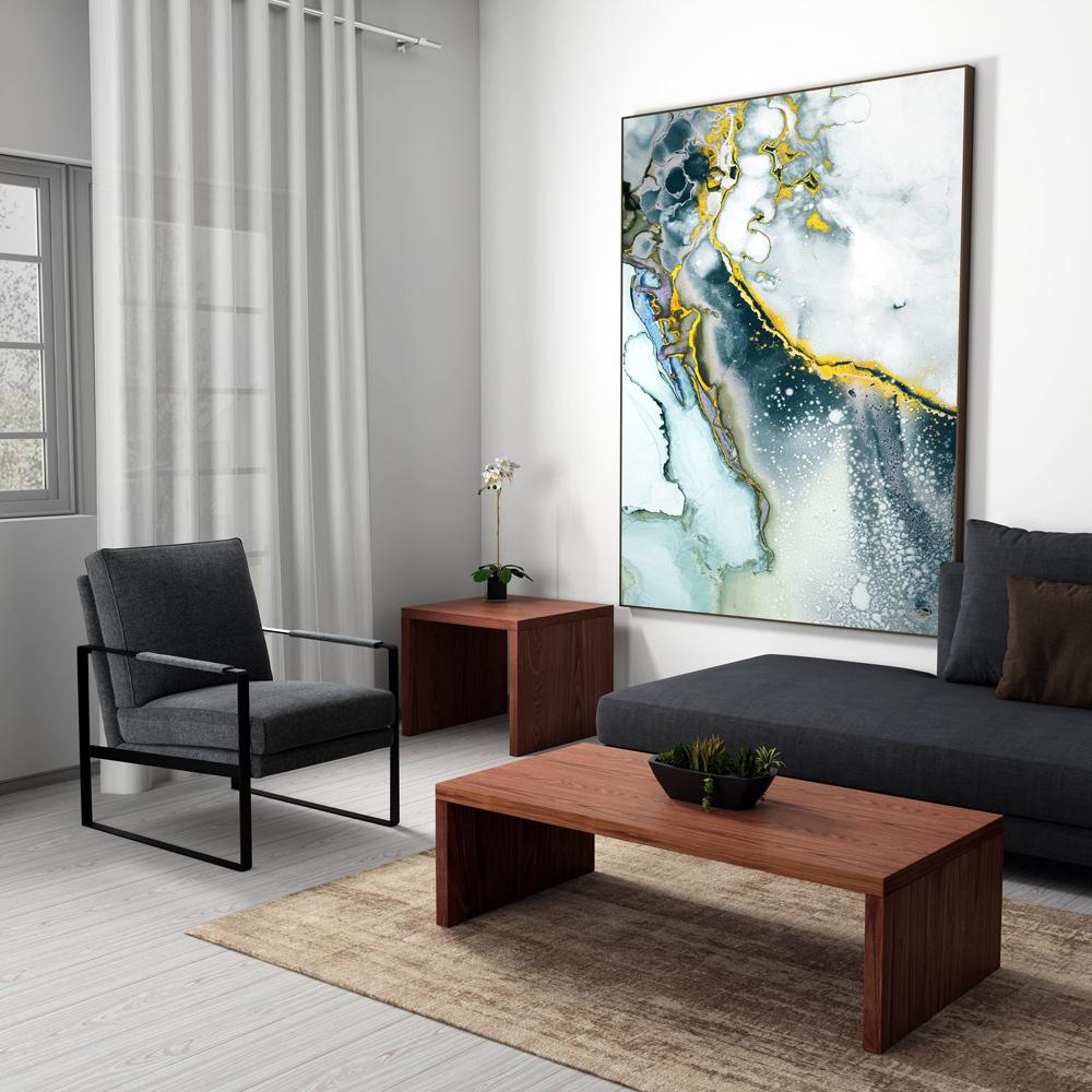 Euro Style - Abby 47inW Coffee Table, Walnut - 09704-WAL veiw 5