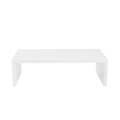 Euro Style - Abby 47inW Coffee Table, High Gloss White - 09704WHT veiw 1