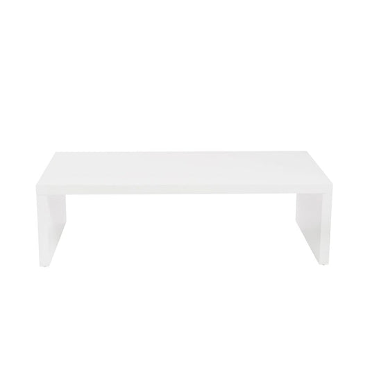 Euro Style - Abby 47inW Coffee Table, High Gloss White - 09704WHT veiw 1
