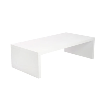 Euro Style - Abby 47inW Coffee Table, High Gloss White - 09704WHT veiw 2