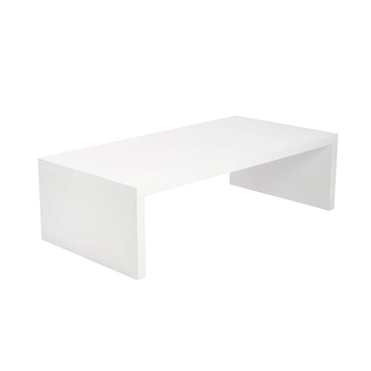 Euro Style - Abby 47inW Coffee Table, High Gloss White - 09704WHT veiw 2