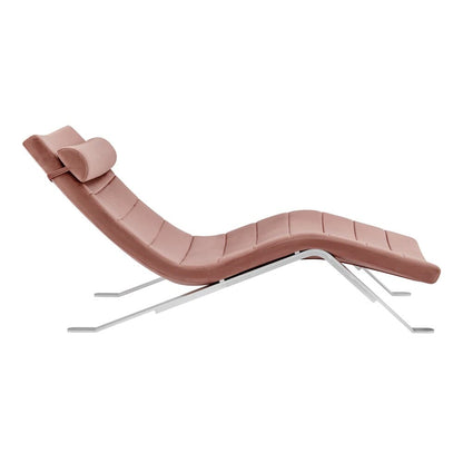 Euro Style - Gilda Velvet Lounge Chair, Rose/Silver - 11300RSE-KIT veiw 2