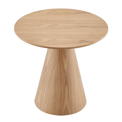 Euro Style - Wesley 24inW Round Side Table, Oak - 38886OAK-KIT veiw 2