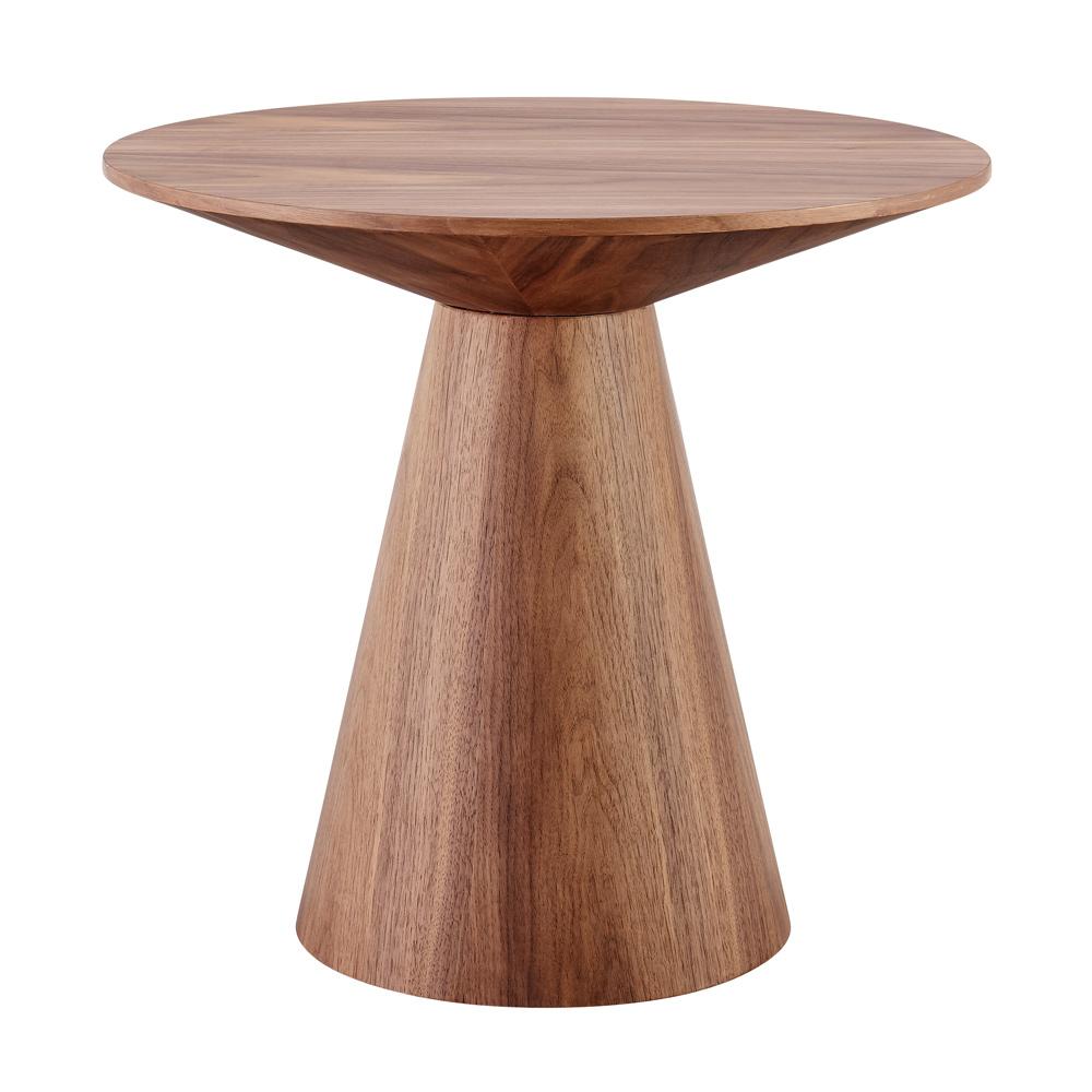 Euro Style - Wesley 24inW Round Side Table, Walnut - 38886WAL-KIT veiw 1